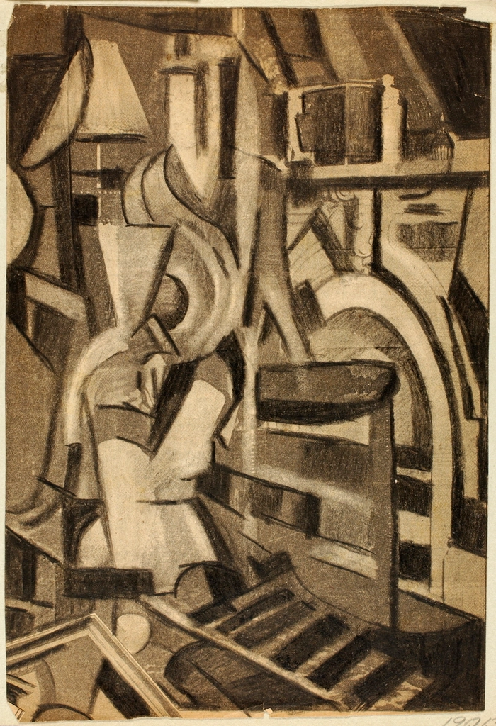 Abstract Seated Figure Carl Newman