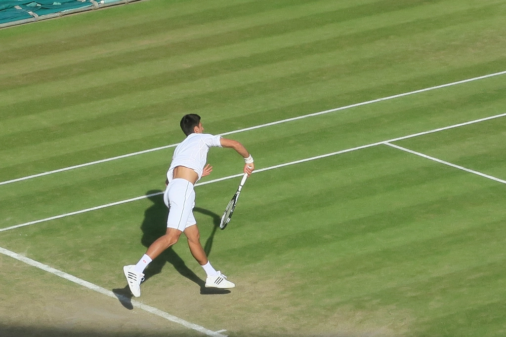 Novak Djokovic tennis court, Wimbledon