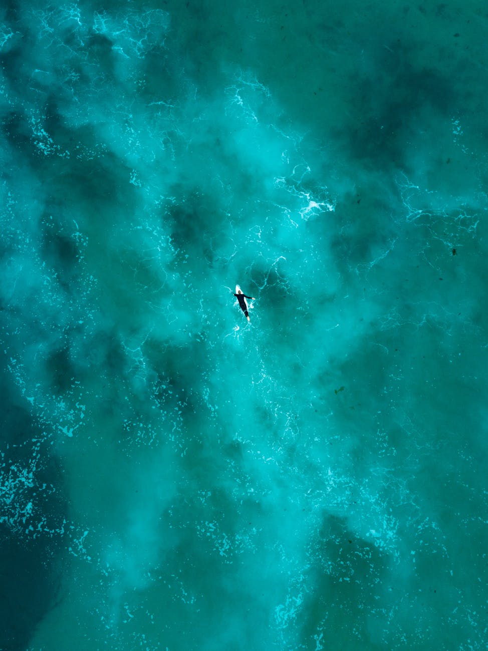 aerial photography of person surfing