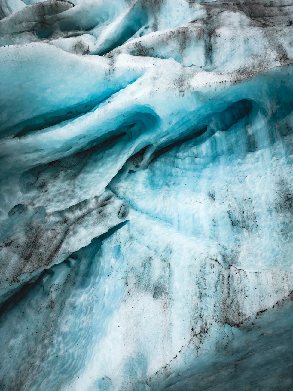 melting glacier on iceland