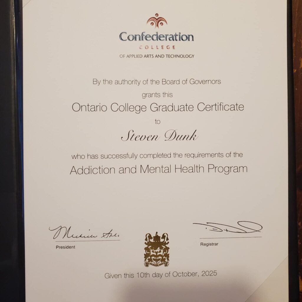 Counselling Services Available for Mental Health and Addictions of All Kinds. Appointments can be set up virtually, or in person should you desire. Send me a private message on my facebook page for more information or to make an appointment.
Email: sdunk1@confederationcollege.ca
